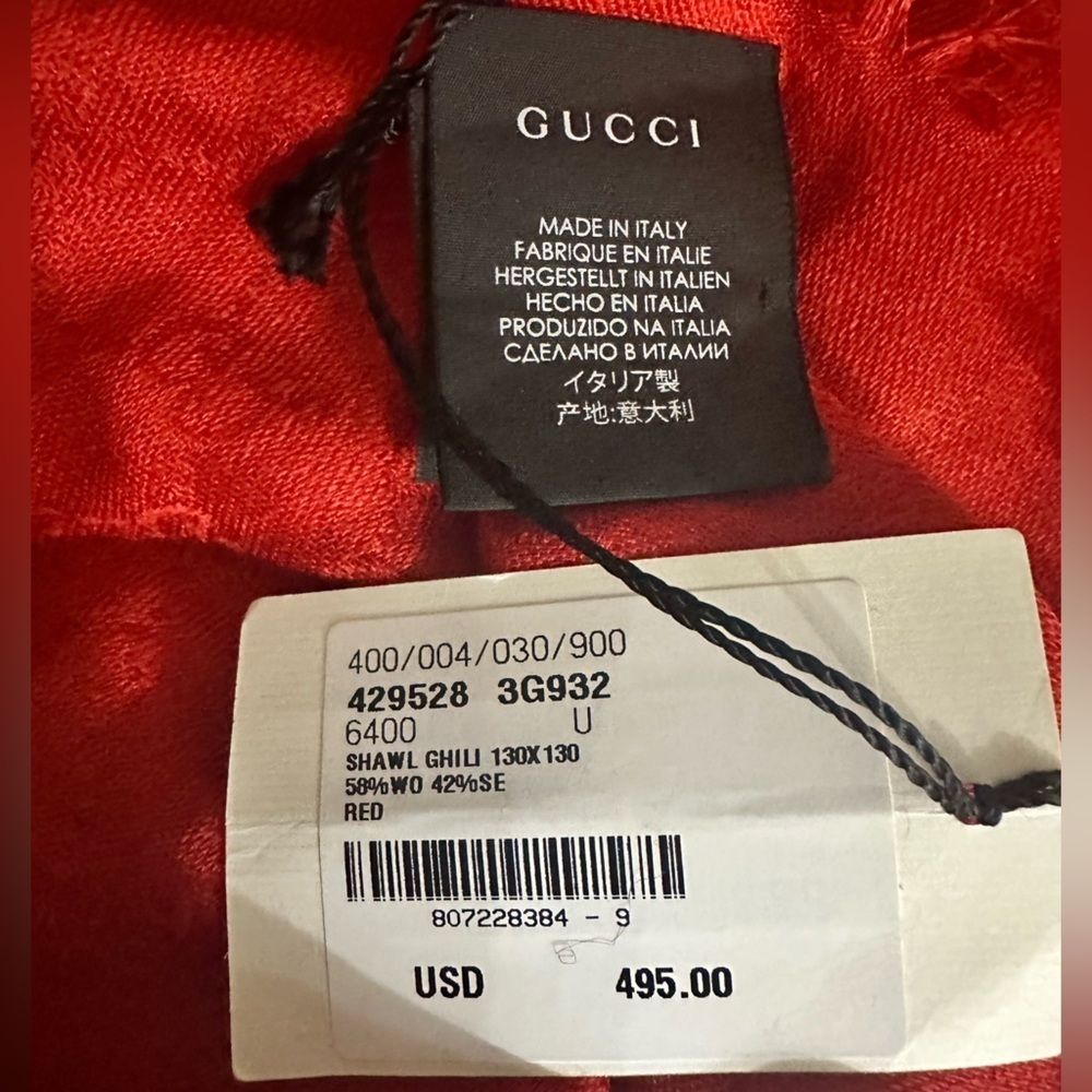 GUCCI Monogram GG Scarf - Picture 5 of 6